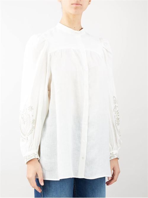 Linen canvas shirt with embroidery Max Mara Weekend MAX MARA WEEKEND | Shirt | CARNIA27